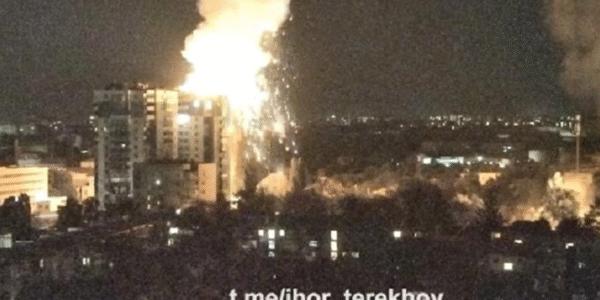 Моменти влучань у Харкові показали на відео