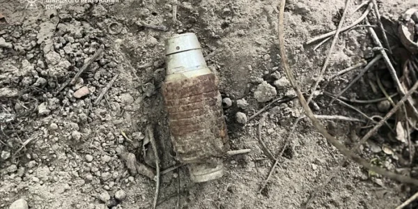 На Київщині дитина під час прогулянки знайшла осколкову гранату (фото)