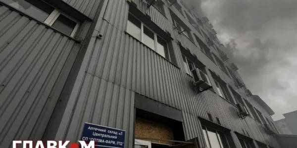 Ракетний удар по Києву знищив склади компанії «Оптіма-Фарм»